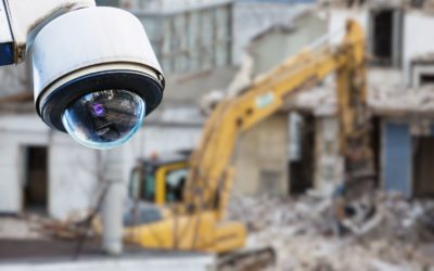 Camera beveiliging op de bouwplaats